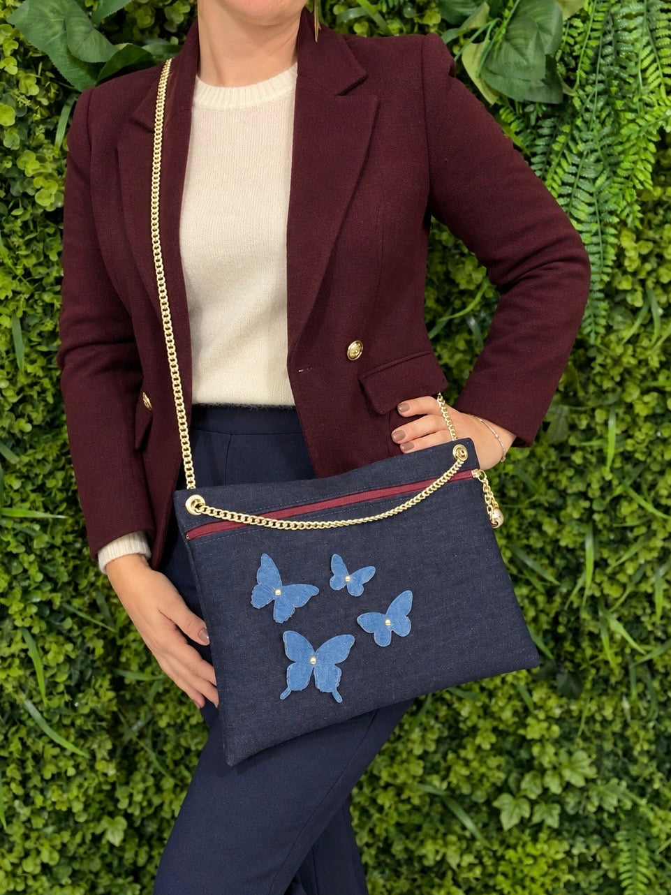 Tracollina Jeans Farfalle