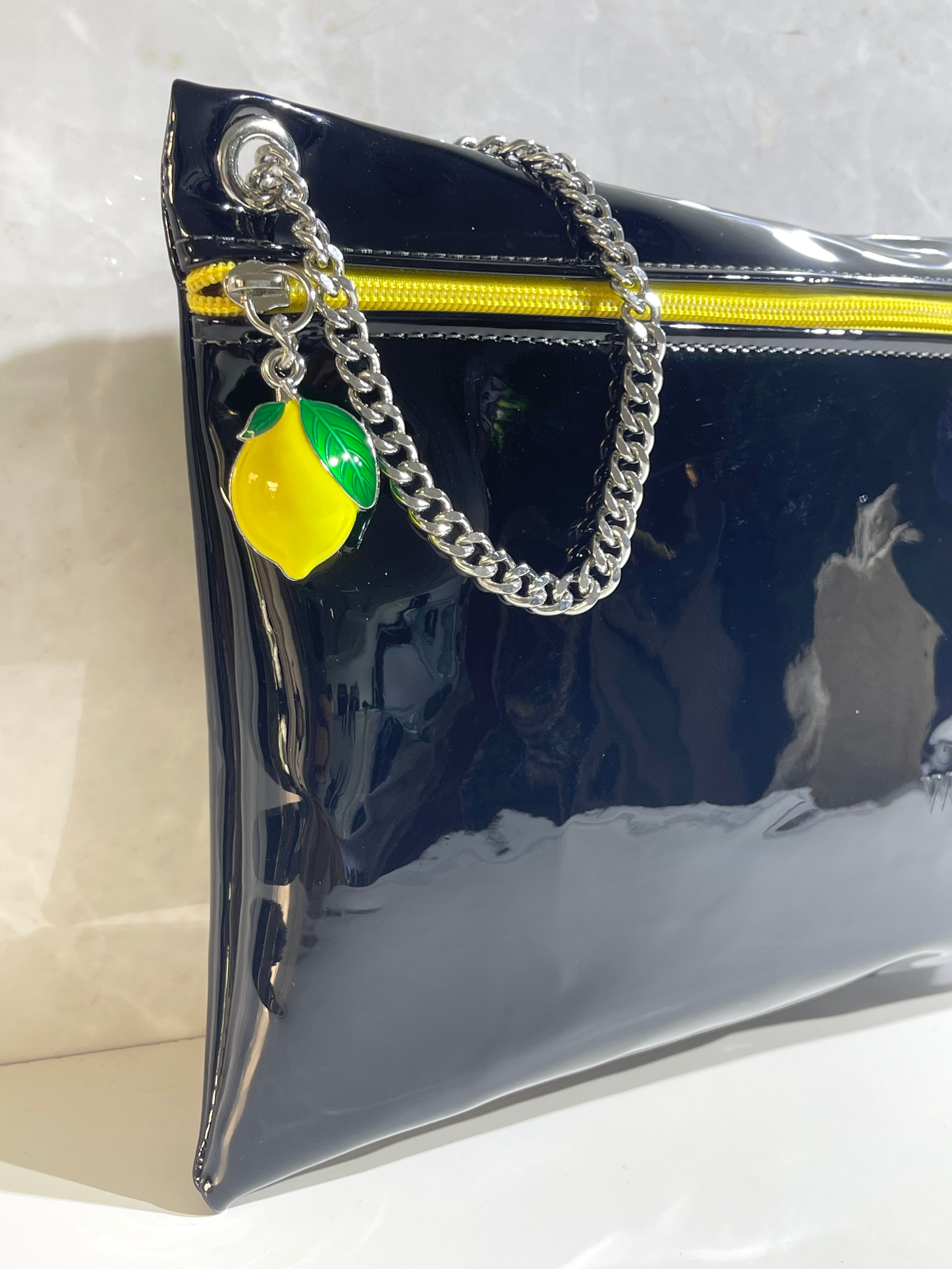 Pochette Grande da Polso Vernice Lemon