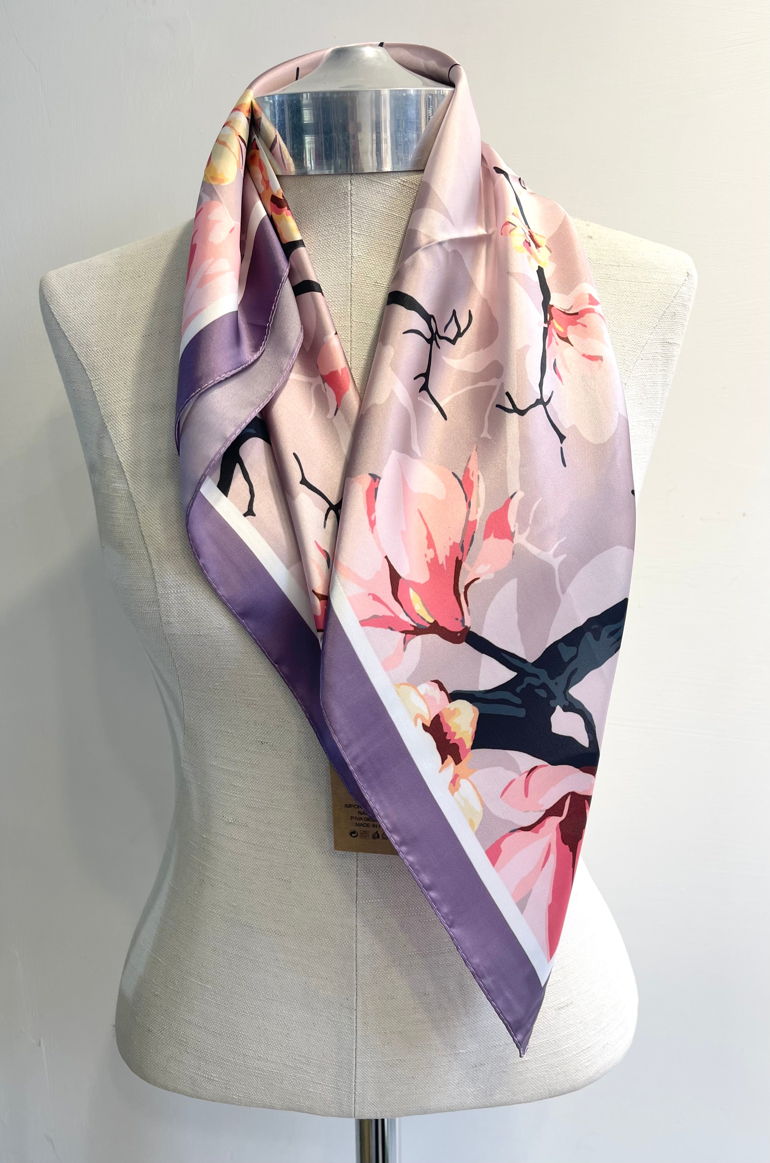 Foulard Fiori Lilla