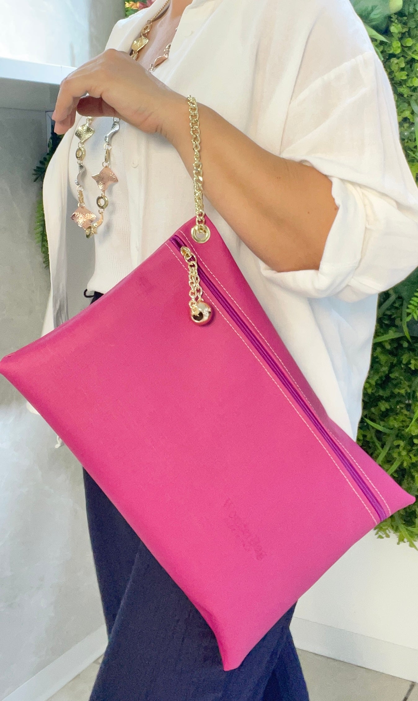 Pochette Grande da Polso Fucsia