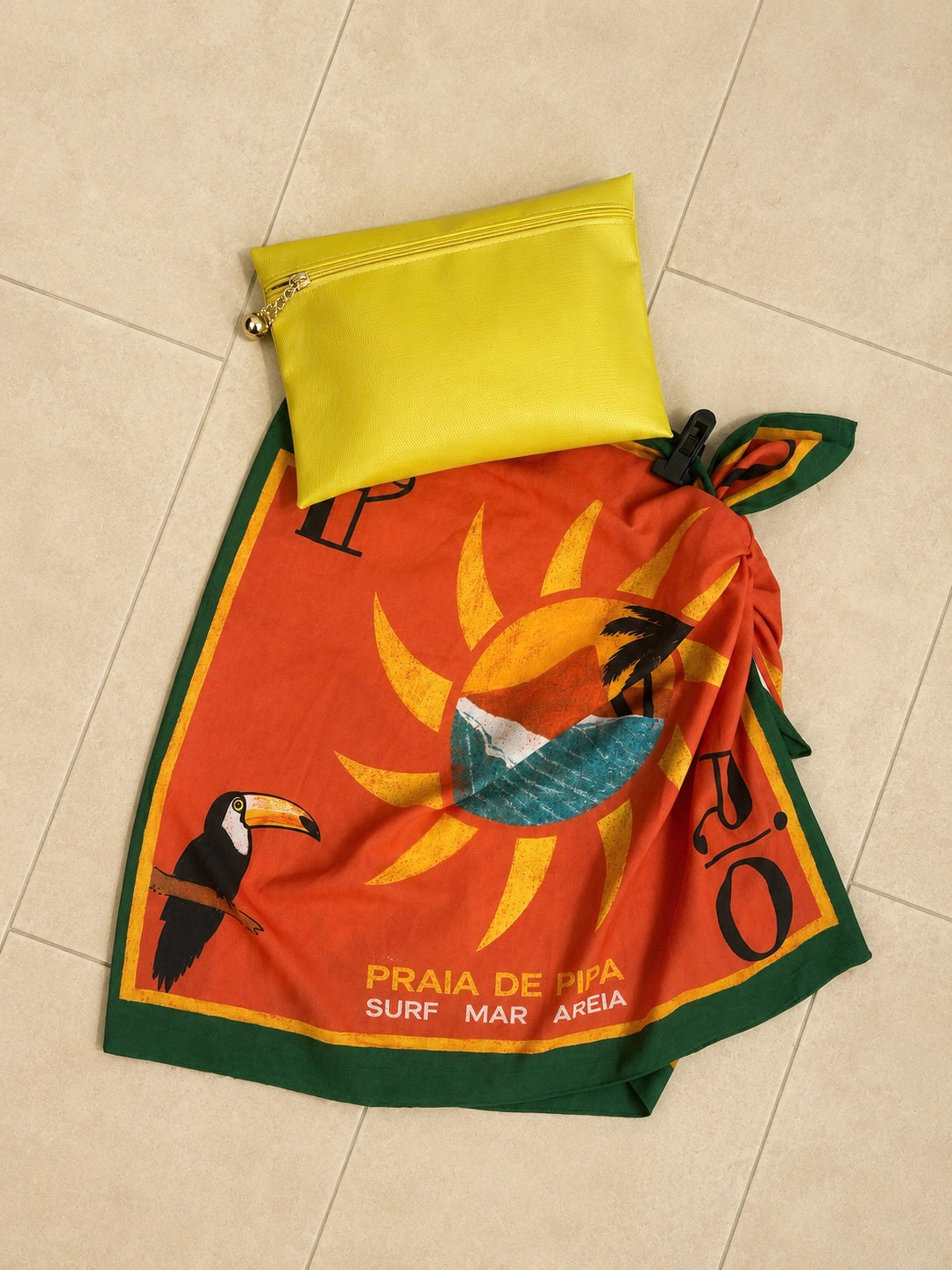 Gonna Pareo Tropical + Pochette omaggio