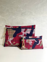 Set Pochette Camouflage Bordeaux + Bustina