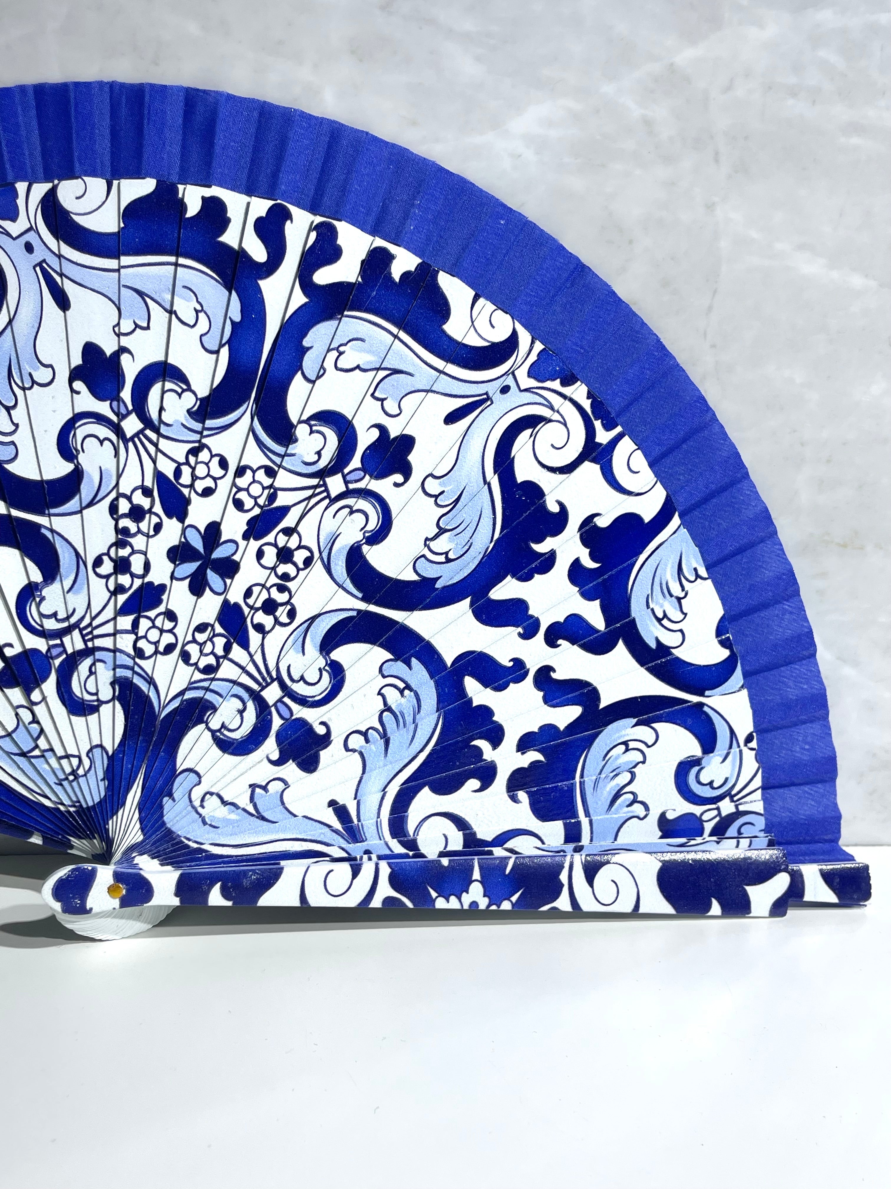 Ventaglio Maiolica Blu