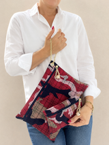 Set Pochette da Polso Camouflage Bordeaux + Bustina