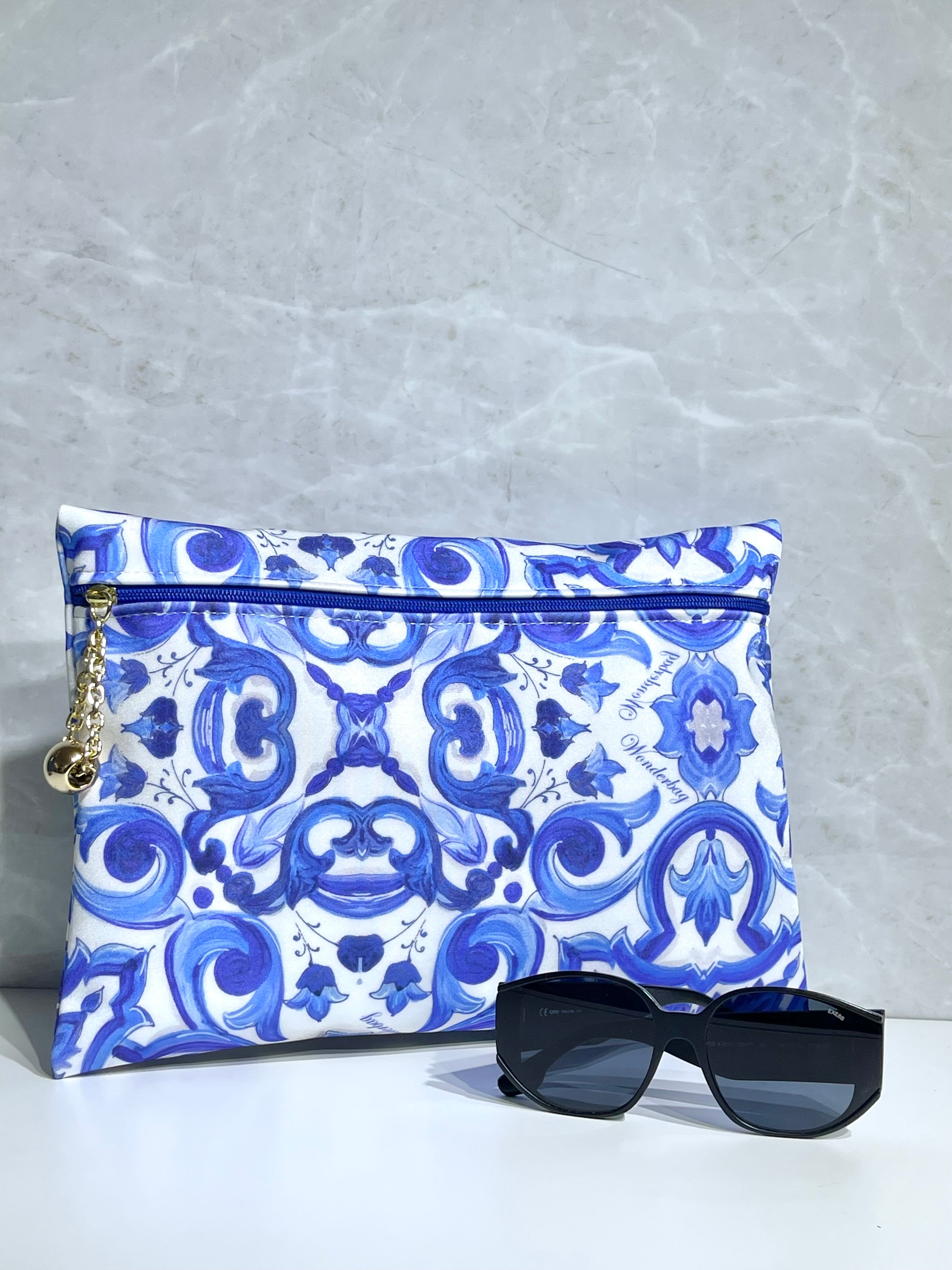 Pochette Grande Maiolica Blu