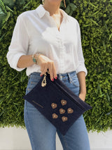 Pochette da Polso Jeans e Cuori