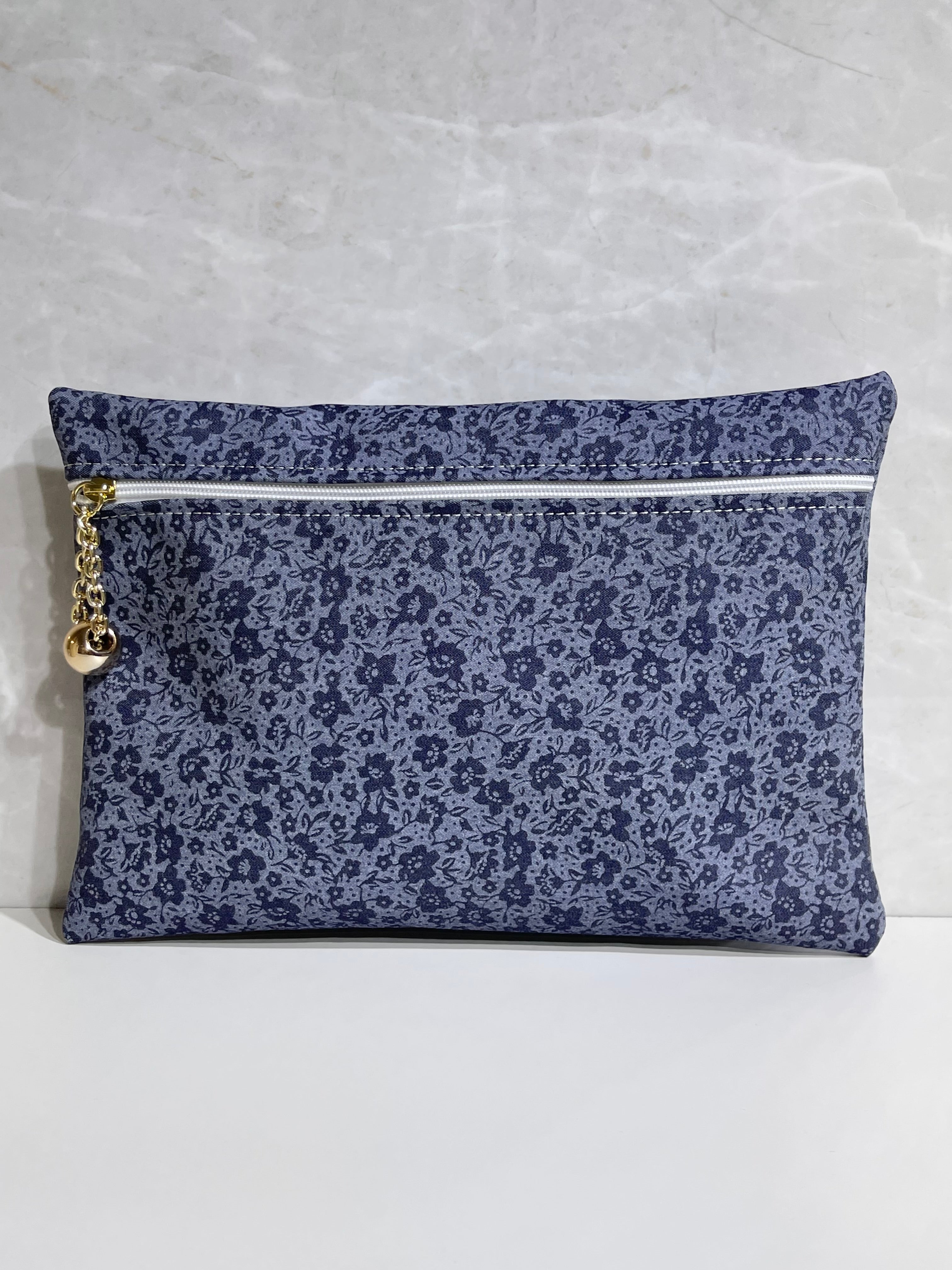 Pochette Grande Jeans Floreale