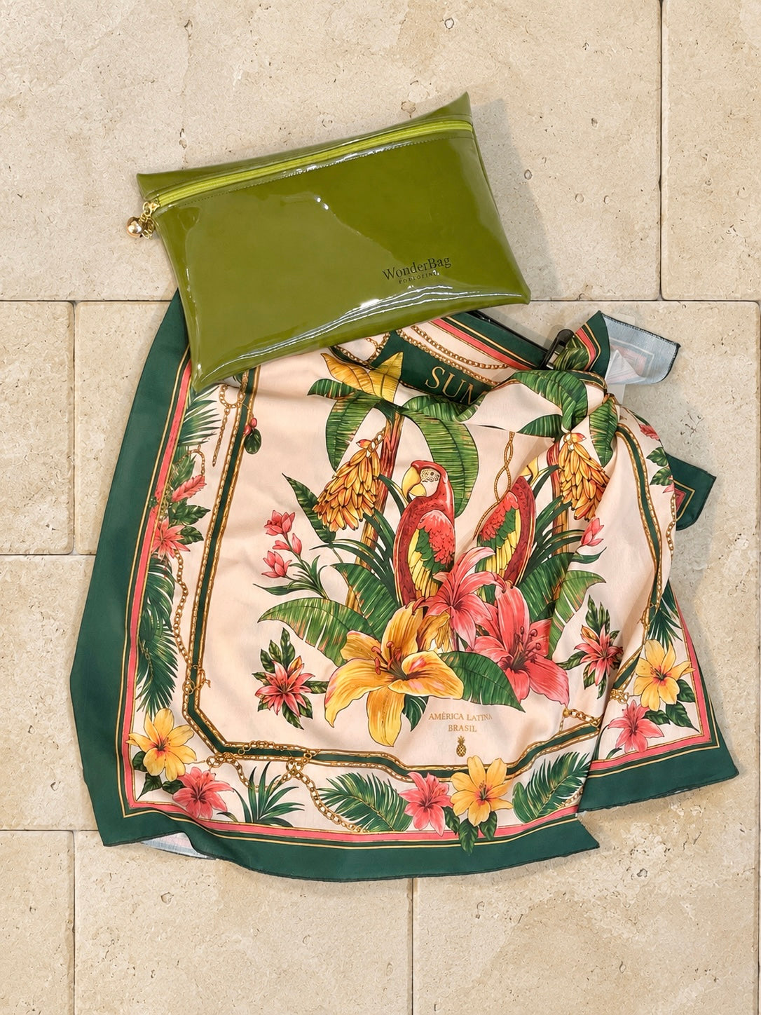 Gonna Pareo Tropical + Pochette omaggio
