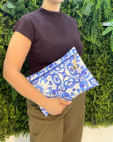 Pochette Grande Maiolica Blu