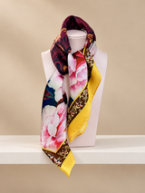 Foulard con Fiori Giallo