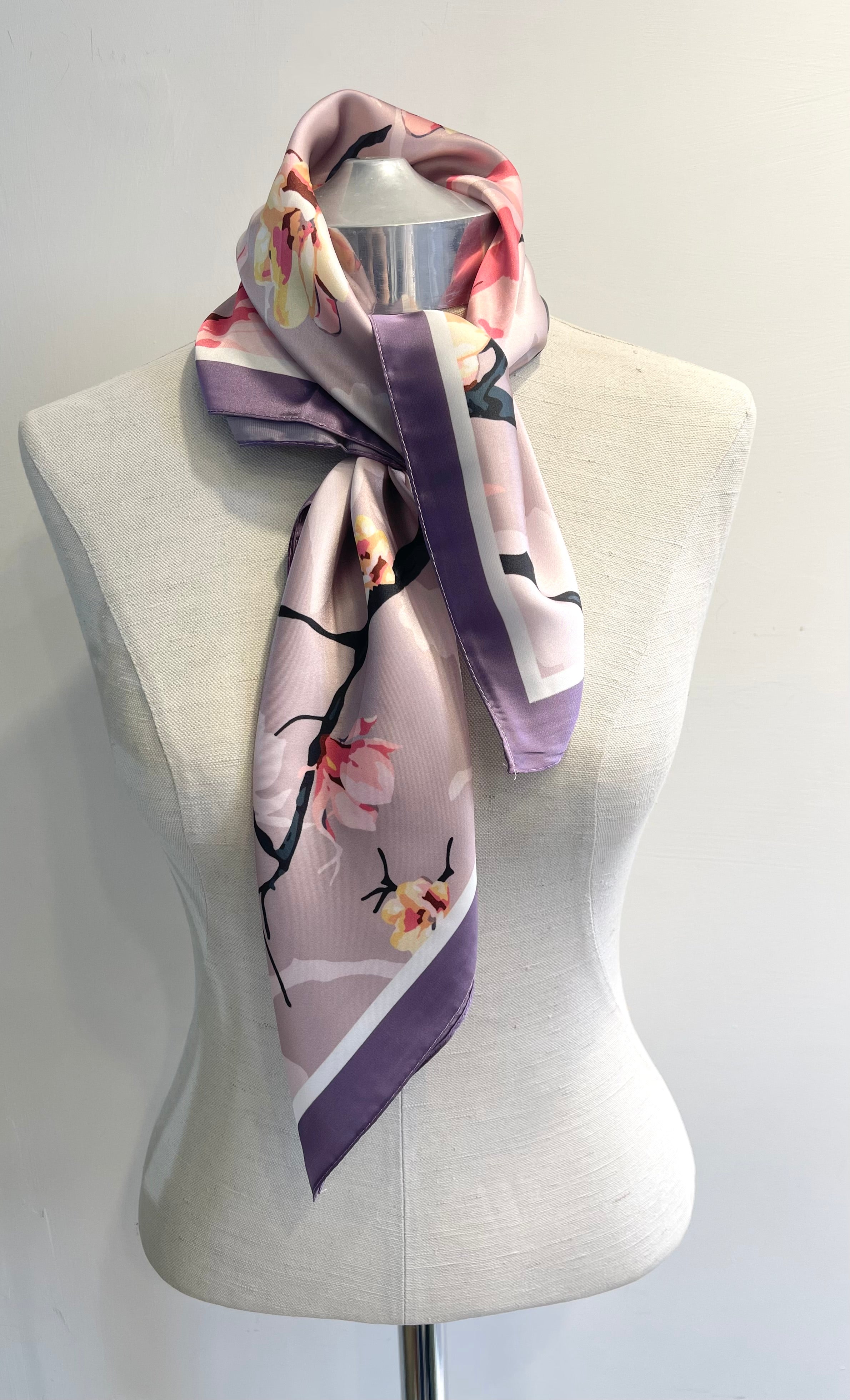 Foulard Fiori Lilla